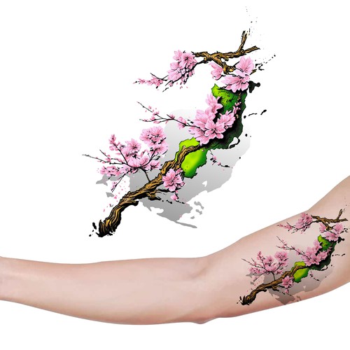 Tattoo design botanical