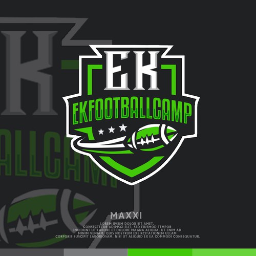 Football camp logo