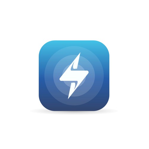 Clean and Simple App Icon for Electricity Apps