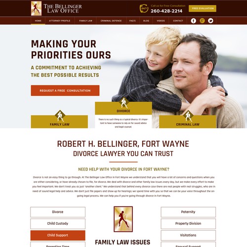 The Bellinger law office web site