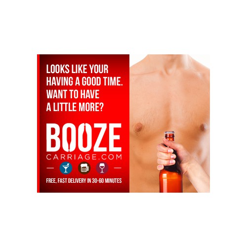 banner ad for Booze Carriage 