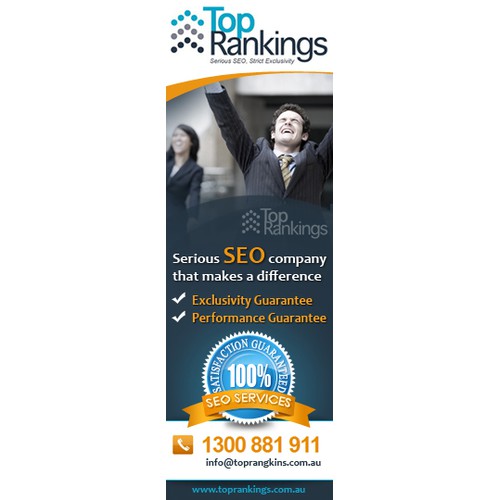 Top Rankings SEO Banner Design