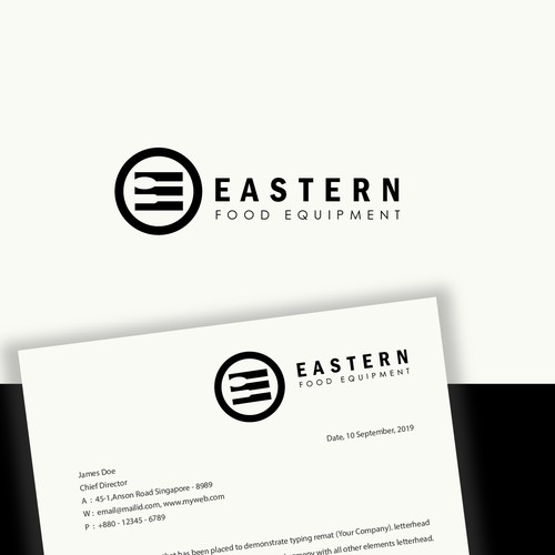 Food equipment logo design