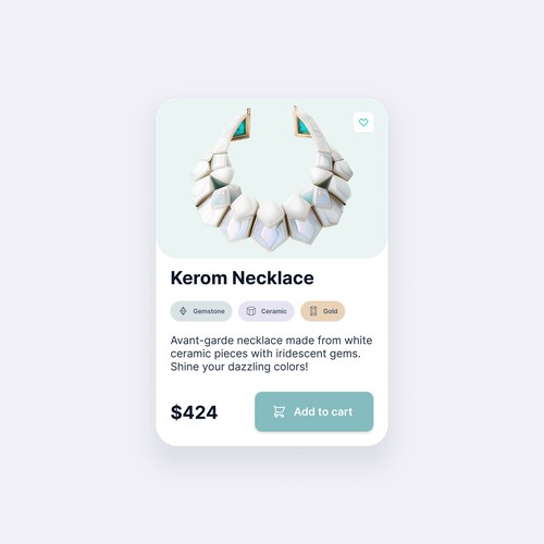 Product card design 