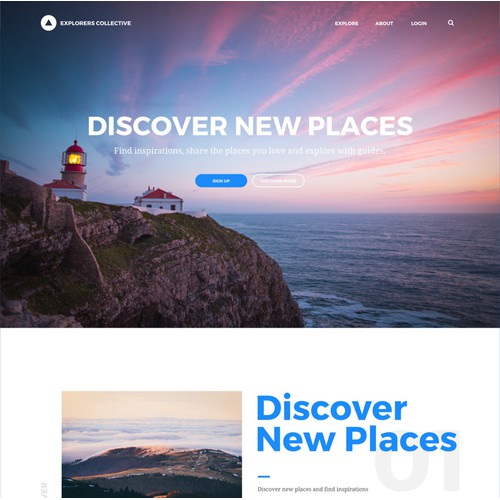 Explorers Collective - UI/UX Design