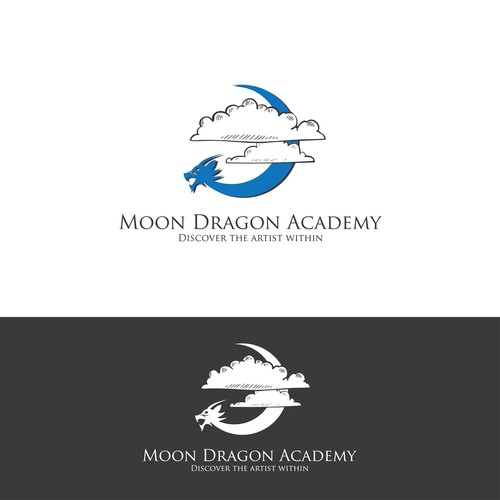 Create the next logo for Moon Dragon Academy