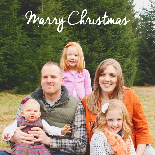 Create a Beautiful Holiday Card Template - Merry Christmas!