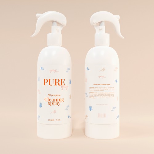 packaging design for cleaning spray