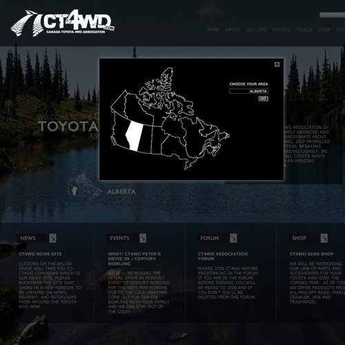 Canada Toyota 4WD Association needs a new website design