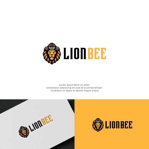 Lion Bee Logo