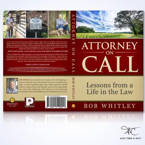 Full book Cover Design for Bob Whitley's " Attorney on Call"