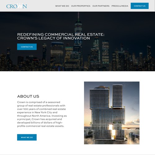 Squarespace Website for Real Estate Investment Firm