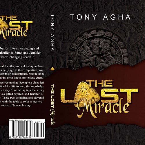 Book cover for suspense thriller 'The Lost Miracle'