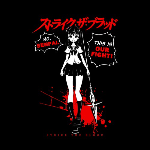 Strike the blood anime t-shirt