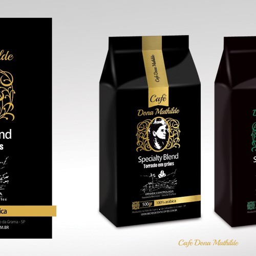 Create a Fantastic Coffee Label For 'Café Dona Mathilde'!