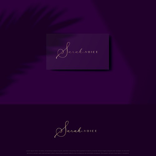 Logo for a singer
