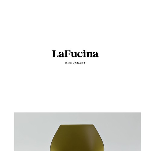 Logo for LaFucina; art&design from Italy