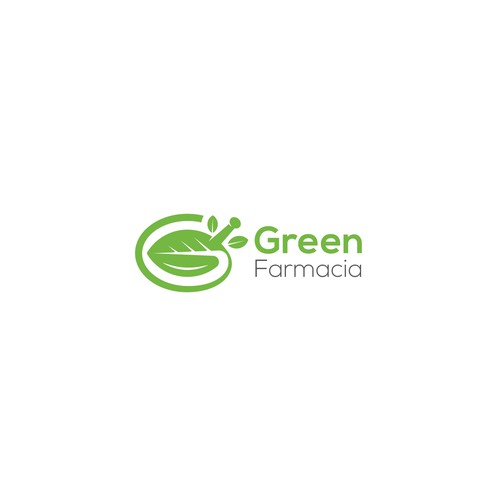 The simple natural logo for the green pharmacy