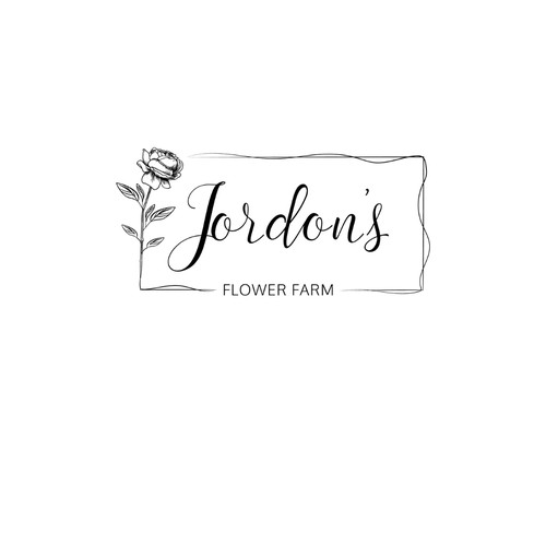 Logo design for the Jordons flower farm