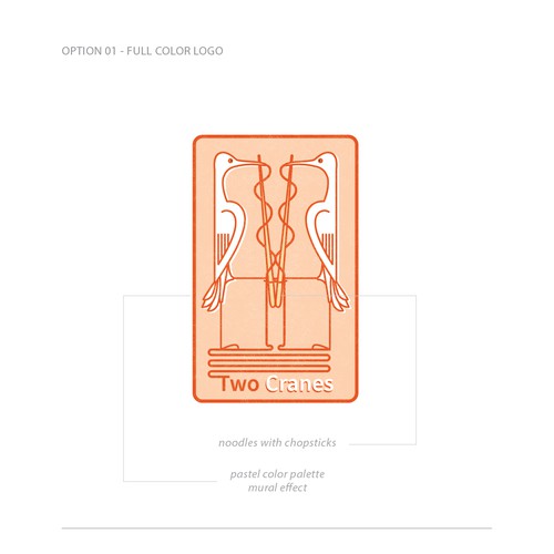 Logo badge for a restaurant