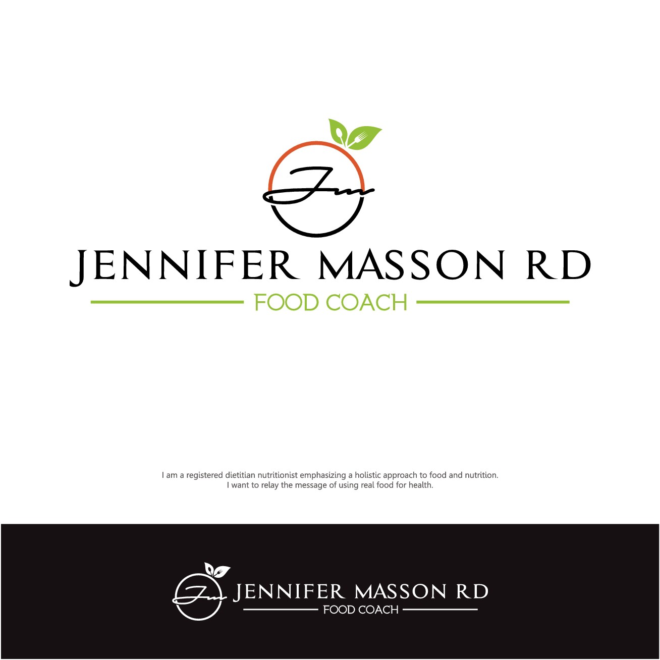 Creating a logo for a startup nutritionist/dietitian website and blog business