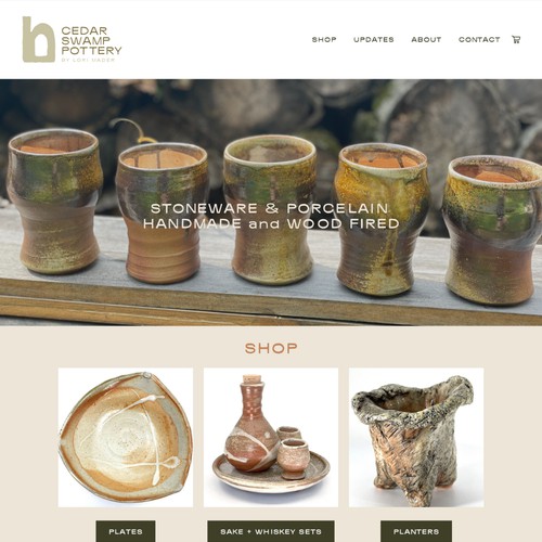 Cedar Swamp Pottery - Startup E-Commerce Website