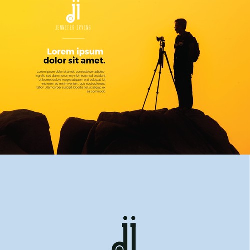 minimalist logo for travel and photography