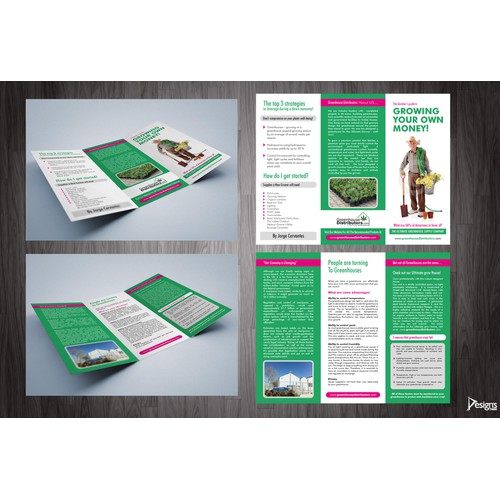brochure design for Greenhouse Distributors.com