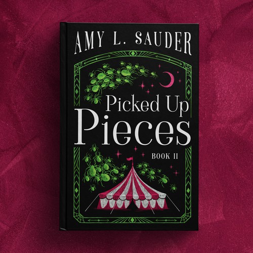 Illustrated cover for an urban fantasy series