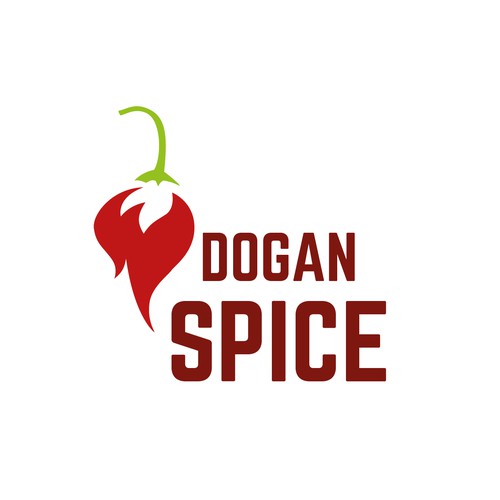 Logo Concept for a hot Sauce named "Dogan Spice"
