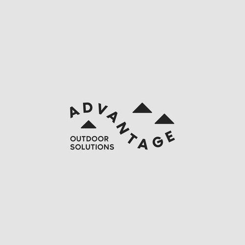 Modern logo concept for outdoors brand