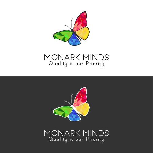 Butterfly logo for Monark Minds company