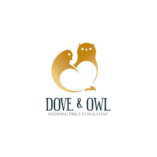 Graphic logo for wedding consultant