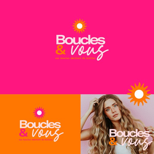 Logo Boucles&Vous | Salon de coiffure haut de gamme dédié aux cheveux texturés