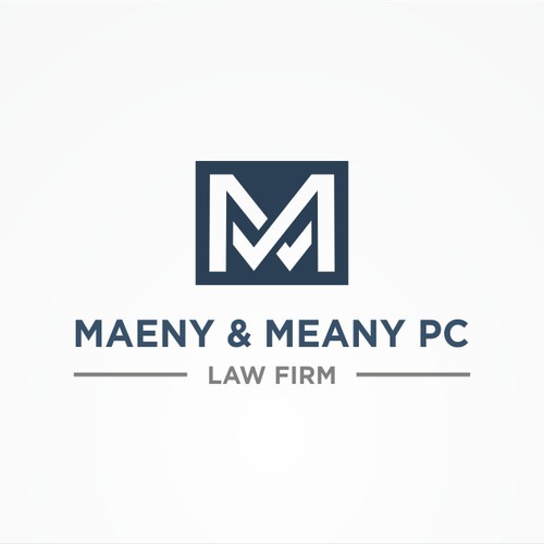 Crisp clean logo design for law firm