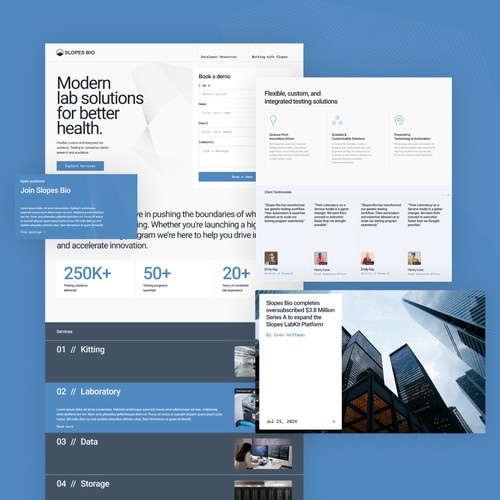 Slopes Bio | Squarespace Website