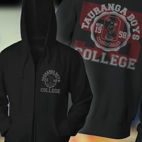 Tauranga boy's college , hoodie design