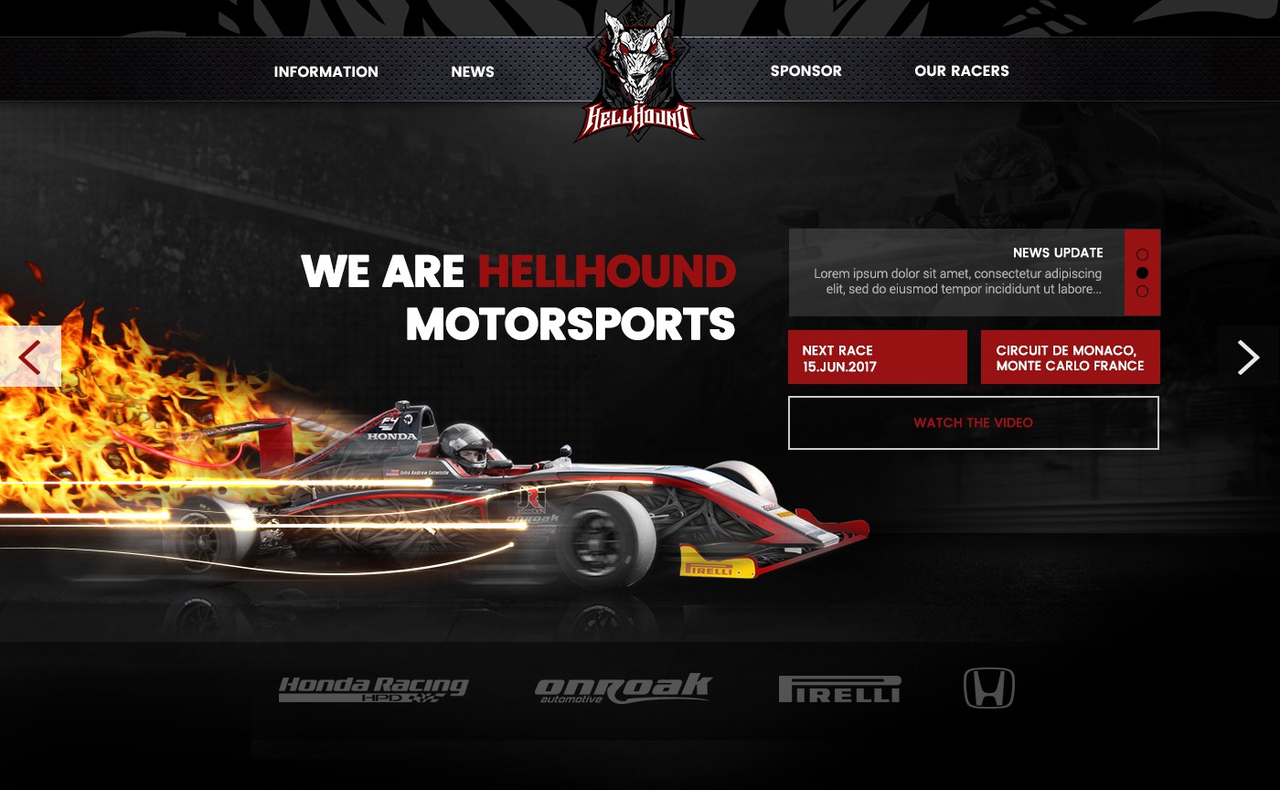 HellHound Motorsports website design