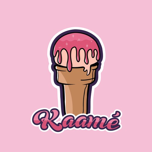Logo for ice cream shop