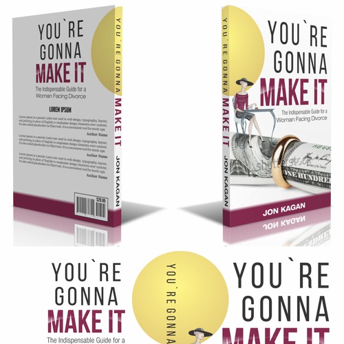 Create a cover for my book, "You're Gonna Make It:The Indispensable Guide For a Woman Facing Divorce