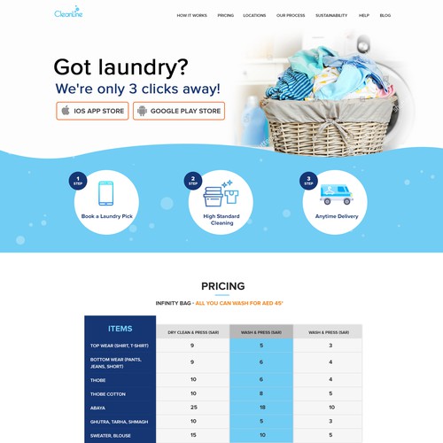 landing page