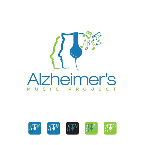 logo concept for Alzheimer's Music Project