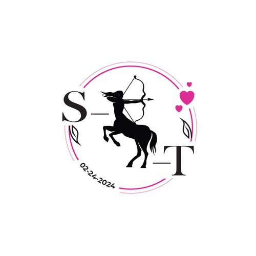 Wedding logo for S&T