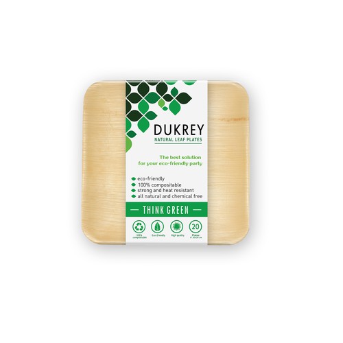 Dukrey leafware product label design