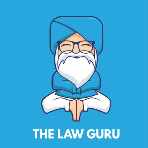 Guru character logo concept 