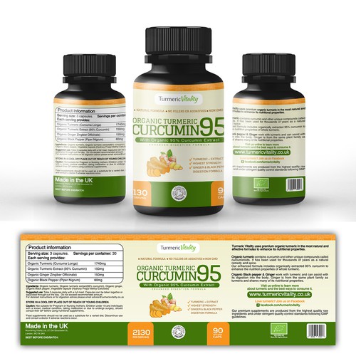 Organic Turmeric Curcumin 95