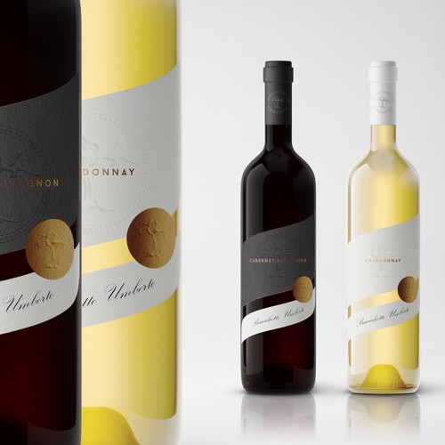 Brand-new wine label