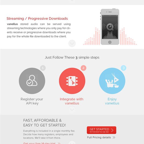 Create a landing page for the next World's no. 1 Audio Cloud Computing providers.