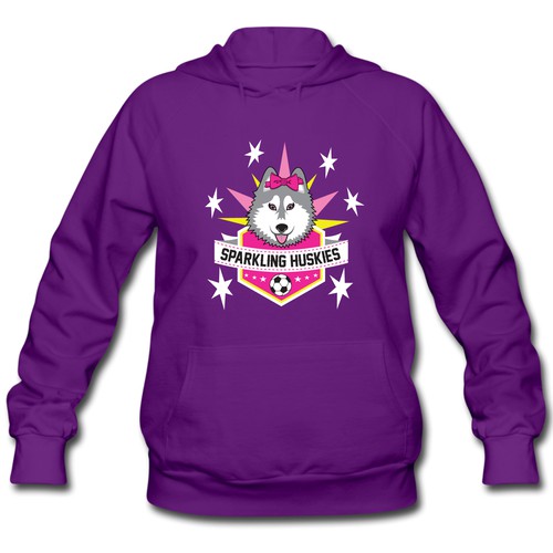 Sparkling Huskies Hoodie