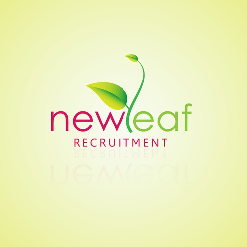 leaf Logo concept for Newleaf recruitment